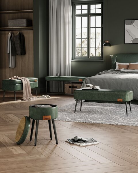Bancheta Vasagle Verde 110x40x43 cm