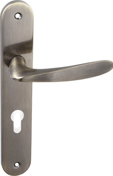 Kuchinox Goa, mâner pe șild lung, inserție PZ, distanță 72 mm, patină, LAV-KCG_412A