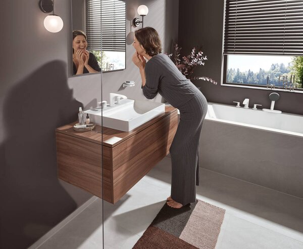 Hansgrohe Vivenis baterie lavoar stativ alb 75033700