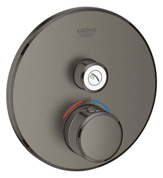 Grohe Grohtherm SmartControl baterie de duș ascuns cu termostat Brushed Hard Graphite 29118AL0