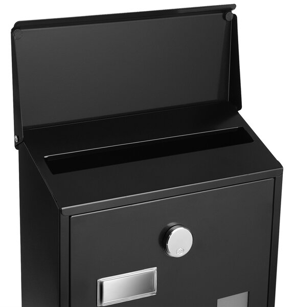 Cutie postala Songmics Negru 25.5x11.5x39.5 cm
