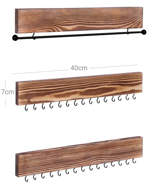 Cuier organizator de bijuterii Songmics Maro 40x1.2x7.5 cm