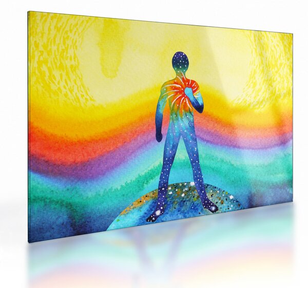 Tablou pe sticlă - Forța interioară (70x50 cm)