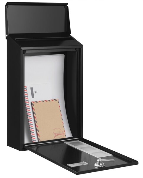 Cutie postala Songmics Negru 25.5x11.5x39.5 cm
