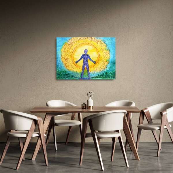 Tablou pe sticlă - Puterea spiritului (70x50 cm)