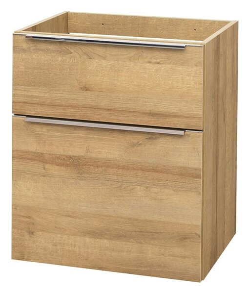 Mereo, Mereo Mailo, dulap baie 60 cm, stejar Riviera, mâner AL anodizat, MER-CN520SN