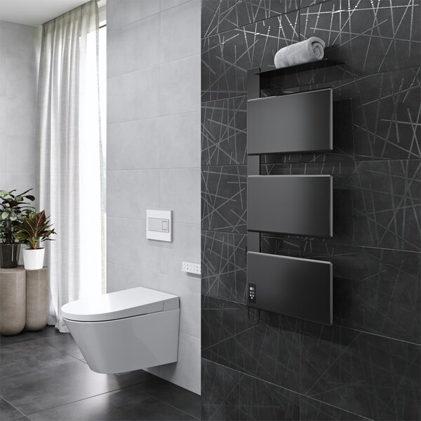 Mereo Mereo, Încălzitor electric pentru prosoape Mereo, 3 module, negru, MER-MT82B