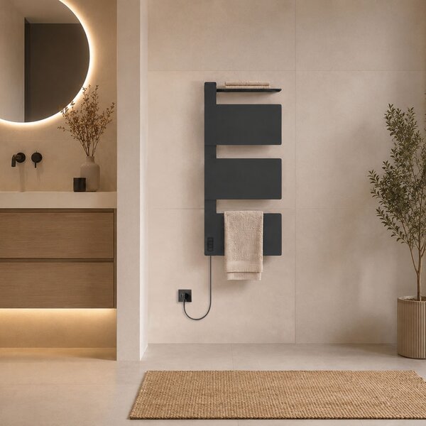 Mereo Mereo, Încălzitor electric pentru prosoape Mereo, 3 module, negru, MER-MT82B