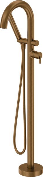 Deante Silia, baterie de baie independentă cu set de duș, bronz periat, BQS_C17N