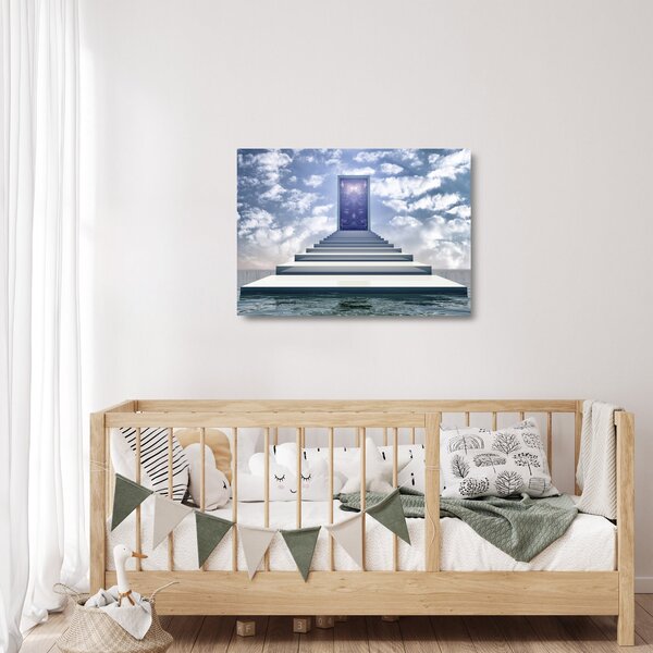 Tablou pe sticlă - Călătorie într-o altă dimensiune (70x50 cm)