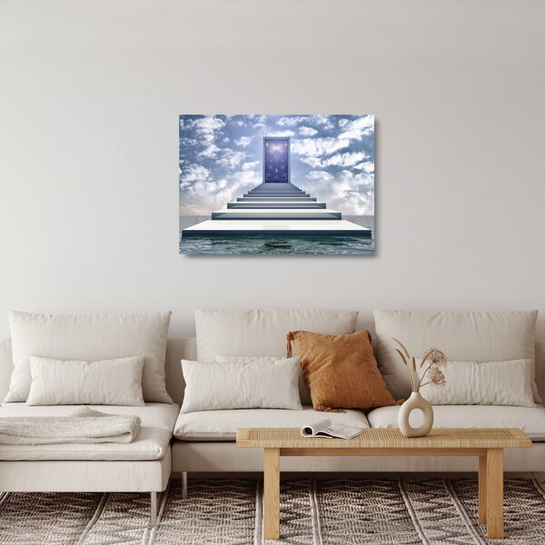 Tablou pe sticlă - Călătorie într-o altă dimensiune (70x50 cm)