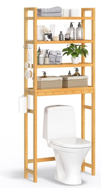Raft baie WC Songmics Bej 63x26x185 cm