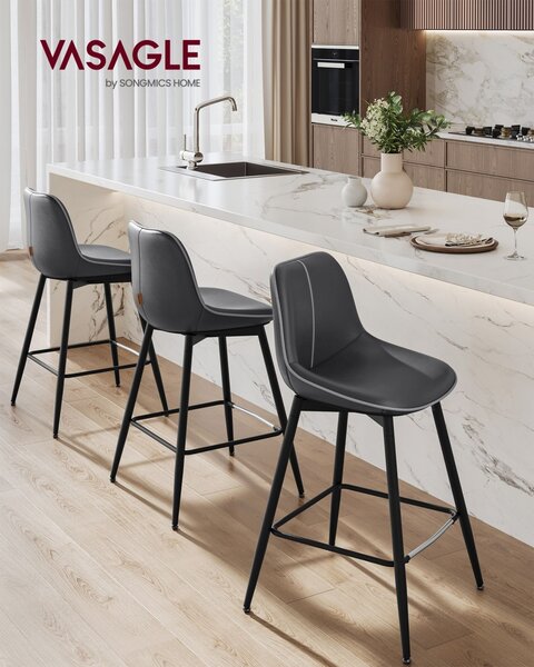 Scaune de bar Vasagle Negru 50x49.5x87.5 cm