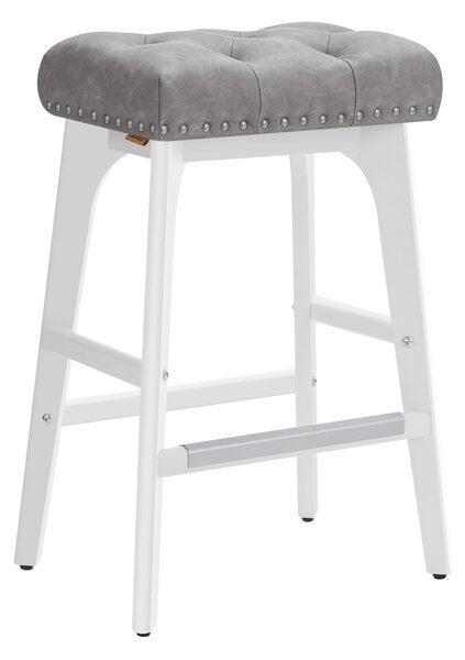 Set 2 scaune de bar Vasagle Gri 44x32x66 cm