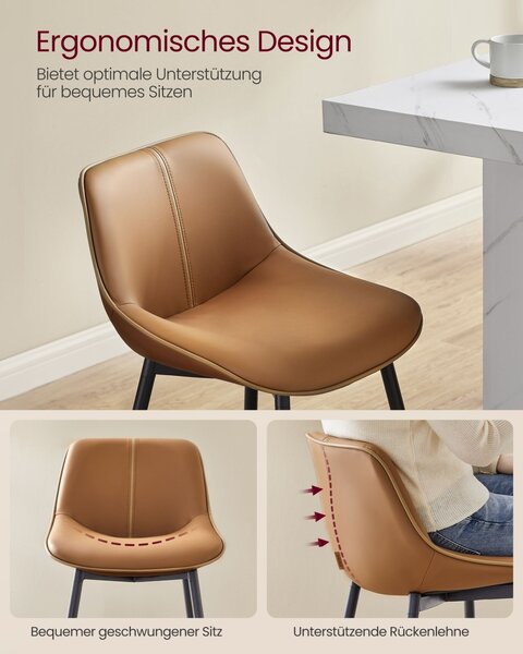 Scaune de bar Vasagle Maro 50x49.5x98.5 cm