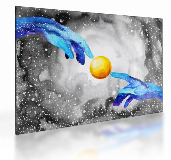 Tablou pe sticlă - Conexiune (70x50 cm)