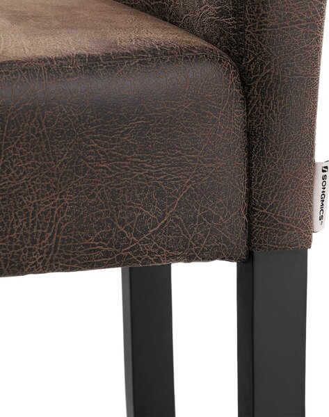Set 2 scaune de bar Songmics Maro 39x94x41 cm