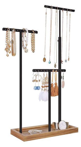 Suport de bijuterii Songmics Negru 25x11.5x56.5 cm