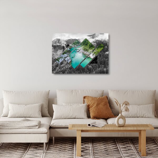 Tablou pe sticlă - Natura sălbatică (70x50 cm)