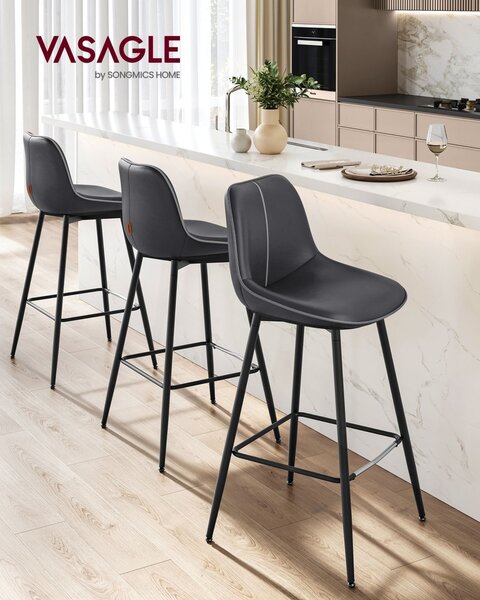 Scaune de bar Vasagle Negru 50x49.5x98.5 cm