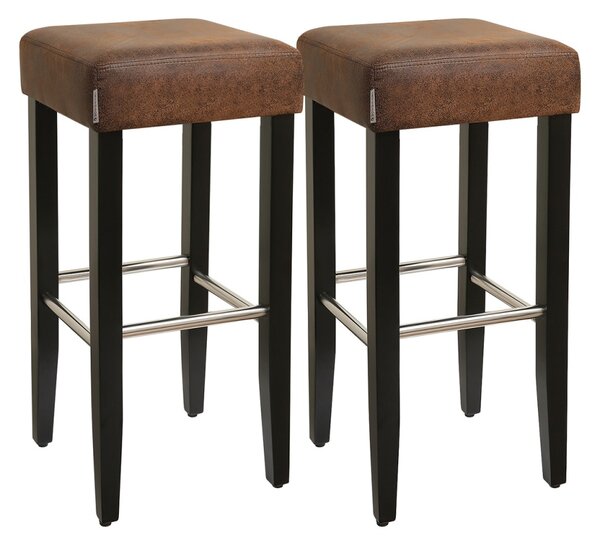 Set 2 scaune de bar Songmics Maro 36x36x76 cm