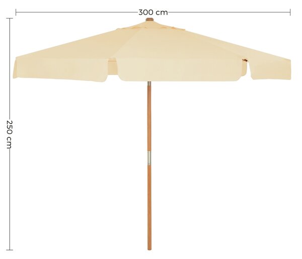 Umbrela de soare Songmics Bej 300x300x250 cm