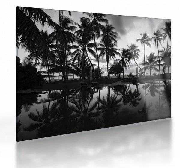 Tablou pe sticlă - Insula tropicală (70x50 cm)