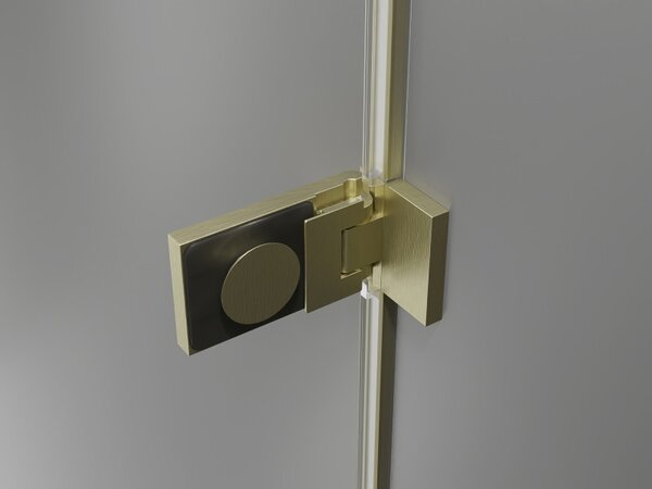 Mexen, Ușă de duș pliabilă Mexen Lunar-F dreapta 65 cm, transparentă, auriu periat - 836-065-000-55-00-P