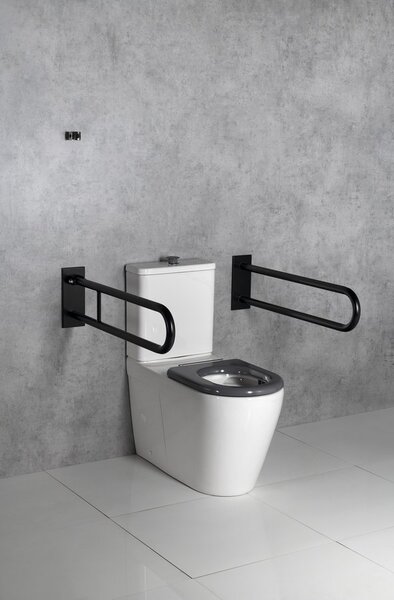 Sapho Sapho, vas combinat WC DARIO RIMLESS cu rezervor, deșeuri inferioare/spate, alb, MC102