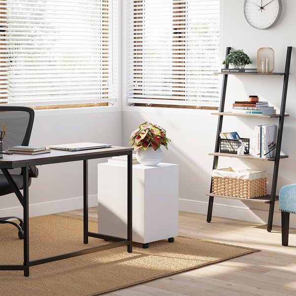 Biblioteca tip scara Vasagle Negru 64x34.2x151.5 cm