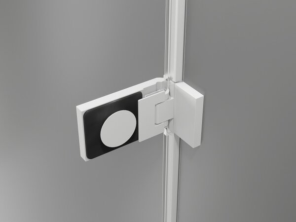 Mexen Lunar-F, ușă de duș pliabilă stânga 110 cm, sticlă transparentă de 8 mm, profil alb, 836S-110-050-20-00-L