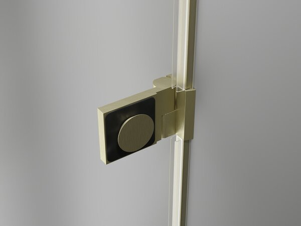 Mexen, Ușă de duș pivotantă Mexen Lunar-B, stânga, 65 cm, transparentă, auriu periat - 832-065-000-55-00-L