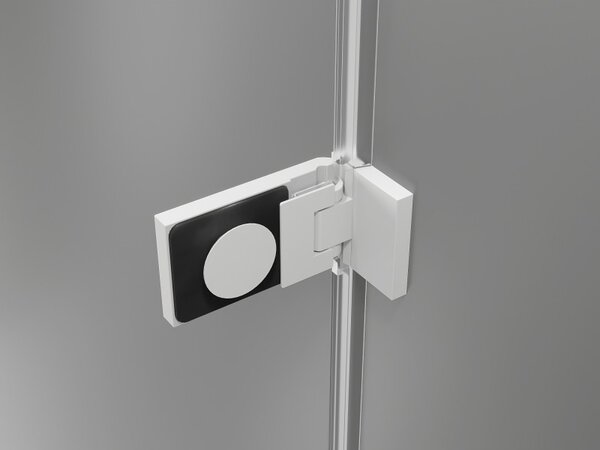 Mexen Lunar-F, ușă de duș pliabilă stânga 110 cm, sticlă transparentă de 8 mm, profil alb, 836S-110-050-20-00-L