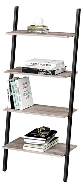 Biblioteca tip scara Vasagle Negru 64x34.2x151.5 cm