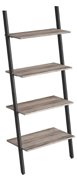 Biblioteca tip scara Vasagle Negru 64x34.2x151.5 cm