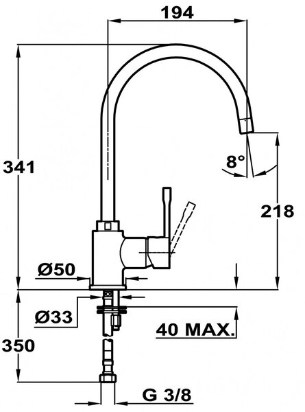 Teka SP 995 baterie bucătărie pe picior carbon 55995020CN