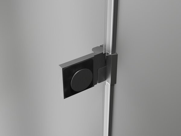 Mexen, Ușă de duș pivotantă Mexen Lunar-B stânga 60 cm, transparentă, gri bronz periat - 832-060-000-66-00-L