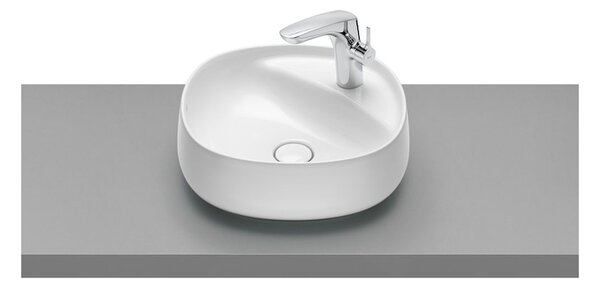 Roca Beyond lavoar 45.5x45.5 cm rotund de blat alb luciu A3270B9000
