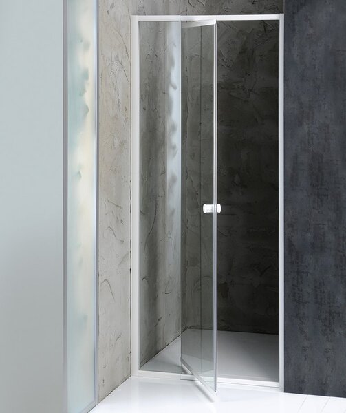 Aqualine Aqualine, usa de dus cu balamale AMICO 1040-1220x1850mm, sticla transparenta, G100
