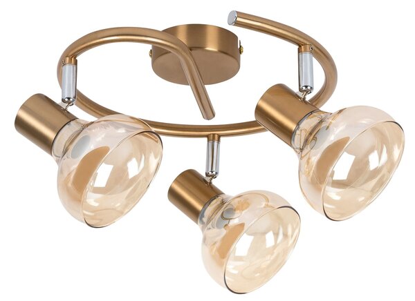 Rabalux Holly lampă de tavan 3x40 W alamă-chihlimbar 5549