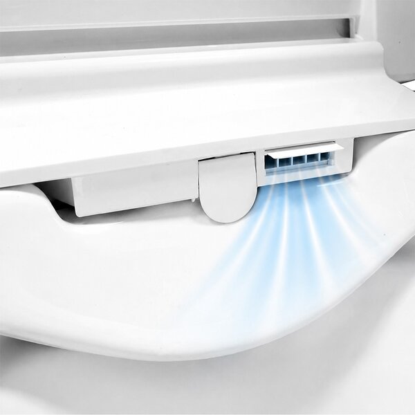 Mereo, WC Mereo cu bideu electronic integrat, FĂRĂ RAND, 592x380x430 cm, ceramic, cu scaune incluse, MER-VSD110S2