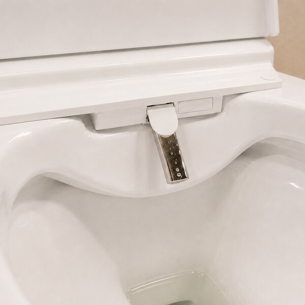 Mereo, WC Mereo cu bideu electronic integrat, FĂRĂ RAND, 592x380x430 cm, ceramic, cu scaune incluse, MER-VSD110S2