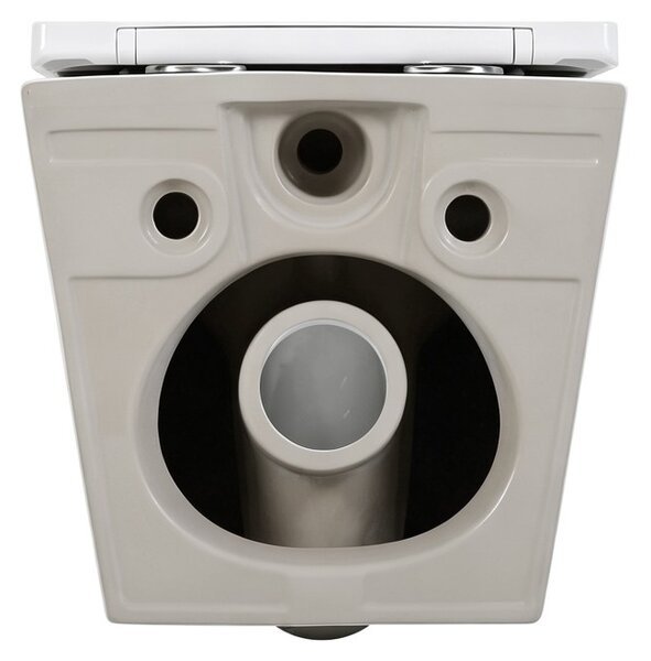 Erga Vento, vas WC suspendat 490x365x365mm, Tornado 2 + capac WC cu închidere lentă, alb, ERG-V03-VENTO-TO2-WH