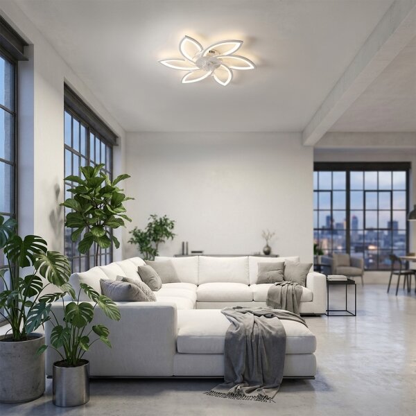 BRILAGI-LED Lampă reglabilă cu ventilator LED/50W/230V 3000-6500K alb+DO