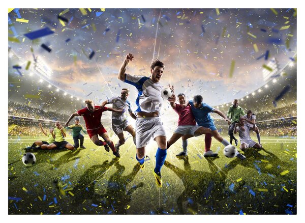 Tablou pe sticlă - Fotbal (70x50 cm)