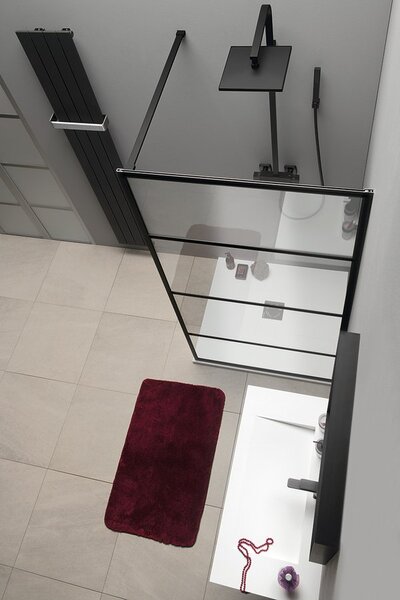 Gelco Gelco, paravan de dus CURE BLACK 700 mm, sticla transparenta, CB70