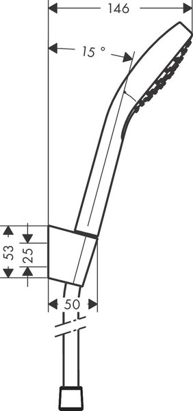 Hansgrohe Croma set de duș perete crom-alb 26424400