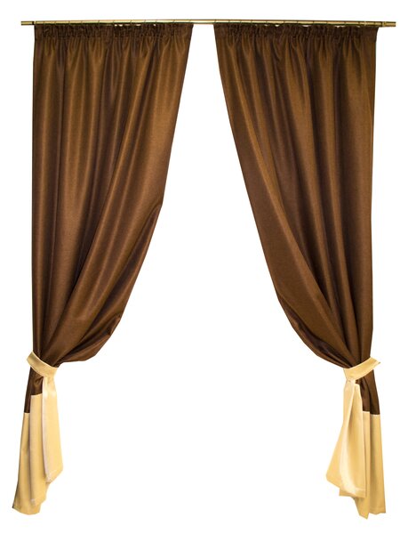 Set draperii brownie, 2x130x255 cm