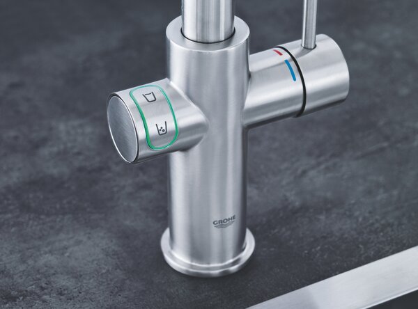Grohe Blue set starter cu baterie bucătărie pe picior SuperSteel 31456DC1
