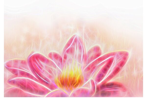 Tablou pe sticlă - Floare de lotus (70x50 cm)
